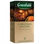 Чай GREENFIELD (Гринфилд) 'Christmas Mystery' ('Таинство Рождества'), черный с корицей, 25 пакетиков, по 1,5 г, 0434-10
