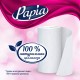 Полотенца бумажные бытовые, спайка 4 шт., 3-слойные (4х11,2 м), PAPIA, 23x13 см, белые, 5081506
