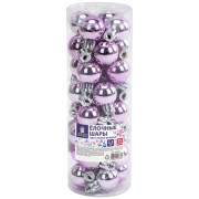 Шары ёлочные 32 шт., 2,5 см, 'Tender Shine', пластик, розовые, глянец, ЗОЛОТАЯ СКАЗКА, 592503