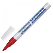 Маркер-краска лаковый (paint marker) MUNHWA 'Slim', 2 мм, КРАСНЫЙ, нитро-основа, алюминиевый корпус, SPM-03