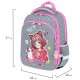 Ранец BRAUBERG QUADRO, 3 отделения, с брелоком, 'Anime friends', 37х28х18 см, 272022