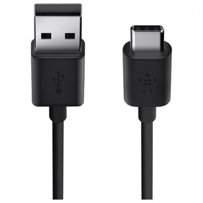 Кабель Type-C-USB 2.0 3 м BELKIN, для передачи данных с портативных устройств, F2CU032bt10-BLK