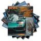Тетрадь обложка пластик, А5, 48 л., скоба, клетка, ERICH KRAUSE, 'Rain Drive' (микс в спайке), 63377