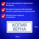 Штамп стандартный 'КОПИЯ ВЕРНА' В РАМКЕ, оттиск 38х14 мм, синий, TRODAT IDEAL 4911 DB-3.45, 161491