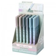 Ручка шариковая BRUNO VISCONTI 'ColorSurf Morandi', СИНЯЯ, корпус ассорти, линия 0,4 мм, 20-0204/52