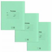Тетради ДЭК 12 л. КОМПЛЕКТ 30 шт., с ЗЕЛЁНОЙ обложкой, ЮНЛАНДИЯ, клетка+линия+косая линия, 106753