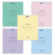 Тетради ДЭК 12 л. КОМПЛЕКТ 20 шт. BRAUBERG КЛАССИКА NEW, косая линия, обложка картон, АССОРТИ, 107067