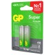 Батарейки КОМПЛЕКТ 2 шт., GP Super G-Tech, AA (LR6, 15А), алкалиновые, пальчиковые, блистер, 15A-2CR2