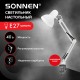 Настольная лампа-светильник SONNEN TL-006, струбцина, 40 Вт, Е27, белый, высота 50 см, 237649