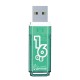Флеш-диск 16 GB, SMARTBUY Glossy, USB 2.0, зеленый, SB16GBGS-G