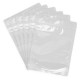 Пакеты дой-пак с замком ZIP LOCK, прозрачные, 120х200 + 40 мм, КОМПЛЕКТ 100 штук, 70 мкм, BRAUBERG, 700696