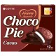 Печенье LOTTE 'Choco Pie Cacao' ('Чоко Пай Какао'), глазированное, картонная упаковка, 336 г, 12 шт. х 28 г