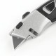 Нож универсальный мощный BRAUBERG 'Professional', 4 лезвия в комплекте, автофиксатор, металл, 237160