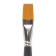 Кисть художественная профессиональная BRAUBERG ART 'CLASSIC', синтетика жесткая, плоская, № 22, длинная ручка, 200673