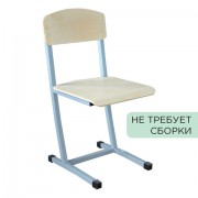 Стул ученический нерегулируемый 'Бюджет', 380х480х800 мм, рост 6, серый каркас
