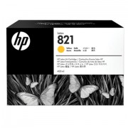 Картридж струйный HP (G0Y88A) Latex 110 Printer №821, цвет желтый, оригинальный 400 мл.