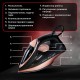 Утюг паровой SONNEN SI-6680, 2200 Вт, керамическое покрытие, антикапля, черный/розовый, 456997