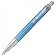 Ручка шариковая PARKER 'IM Premium Blue CT', корпус голубой с гравировкой, хромированные детали, синяя, 1931691