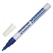 Маркер-краска лаковый (paint marker) MUNHWA 'Slim', 2 мм, СИНИЙ, нитро-основа, алюминиевый корпус, SPM-02