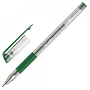 Ручка гелевая с грипом BRAUBERG 'EXTRA GT', ЗЕЛЕНАЯ, стандартный узел 0,5 мм, линия 0,35 мм, 143922
