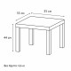 Стол журнальный 'Лайк' аналог IKEA (550х550х440 мм), белый