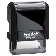 Оснастка для штампа, оттиск 38х14 мм, синий, TRODAT 4911 P4, корпус черный, подушка, 52869