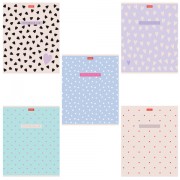 Тетрадь А5 48 л., HATBER, скоба, клетка, обложка картон, тиснение, LOVE IS... (микс в спайке), 093099, 48Т5тВ1