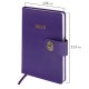 Ежедневник датированный 2026 А5 138х213 мм, BRAUBERG 'Elegant', под кожу, застежка, фиолетовый, 117370