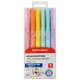 Набор текстовыделителей двусторонних 6 ПАСТЕЛЬНЫХ ЦВЕТОВ, BRAUBERG 'TWIN PASTEL', линия 1-5 мм, 152518