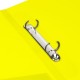 Папка на 2 кольцах BRAUBERG 'Neon', 25 мм, внутренний карман, неоновая, желтая, до 170 листов, 0,7 мм, 227457