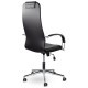 Кресло офисное BRABIX 'Pilot EX-610 CH' premium, хром, кожзам, черное, 532418
