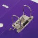Папка-регистратор BRAUBERG 'EXTRA', 75 мм, фиолетовая, двустороннее покрытие пластик, металлический уголок, 228577