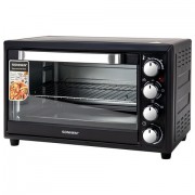 Мини-печь электрическая SONNEN EO-HL33, 1800 Вт, 33 л, 3 режима нагрева, таймер, механическое управление, черная, 458305