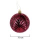 Шары елочные НАБОР 54 предмета 'Burgundy Style', пластик, бордо, ЗОЛОТАЯ СКАЗКА, 592591