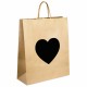 Пакет подарочный КОМПЛЕКТ 7шт 32x13x26см скретч-слой+стилус, 'Heart on Kraft', ЗОЛОТАЯ СКАЗКА, 591971