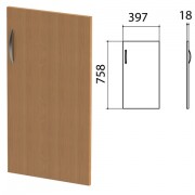 Дверь ЛДСП низкая 'Этюд', правая, 397х18х758 мм, бук бавария, 400005-55