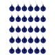 Шары ёлочные 30 шт., 4 см, 'Solid Color', пластик, СИНИЕ, глянец, ЗОЛОТАЯ СКАЗКА, 592495