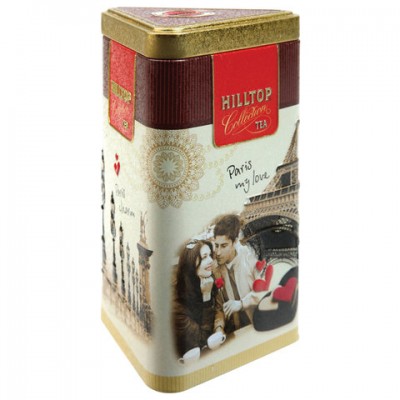 Чай HILLTOP 'Чабрец', черный листовой, 80 г, жестяная упаковка 'ПАРИЖСКИЕ КАНИКУЛЫ', W005