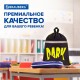 Мешок для обуви BRAUBERG, с петлей, светоотражающая полоса, 2 отделения, 46х36 см, Dark cat, 272394