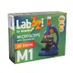 Микроскоп детский LEVENHUK LabZZ M1, 100-300 кратный, монокулярный, 3 объектива, 69739