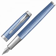 Ручка перьевая PARKER 'IM Premium Blue CT', корпус голубой с гравировкой, хромированные детали, синяя, 1931688