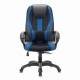 Кресло компьютерное BRABIX PREMIUM 'Rapid GM-102', экокожа/ткань, черное/синее, 532106