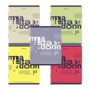 Тетради ДЭК А5 48 л. КОМПЛЕКТ 5 шт. BRAUBERG скоба, клетка, TWIN-лак, 'Modern', 404919