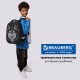 Ранец BRAUBERG SHINY, 2 отделения, с брелоком, 'Хаски', СВЕТЯЩИЙСЯ РИСУНОК, 38х28х14 см, 271383