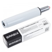Газлифт BRABIX A-100 короткий, белый, В КОРОБЕ, в открытом виде 346 мм, d 50 мм, класс 2, 533079