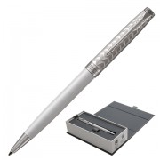 Ручка шариковая PARKER 'Sonnet Premium Metal & Pearl Lacquer CT', корпус жемчужный лак, палладиевые детали, черная, 1931550