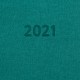 Ежедневник датированный 2021 А5 (138х213 мм) BRAUBERG 'Mosaic', кожзам, карман для ручки, бирюза, 111460