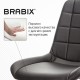 Кресло BRABIX 'Deco MG-316', без подлокотников, пятилучие серебристое, экокожа, черное, 532080.
