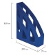 Лоток вертикальный для бумаг КОМПЛЕКТ 2 шт., BRAUBERG 'Modern', 245х75х320 мм, синий, 238031