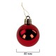 Шары ёлочные 30 шт., 4 см, 'Solid Color', пластик, КРАСНЫЕ, глянец, ЗОЛОТАЯ СКАЗКА, 592496